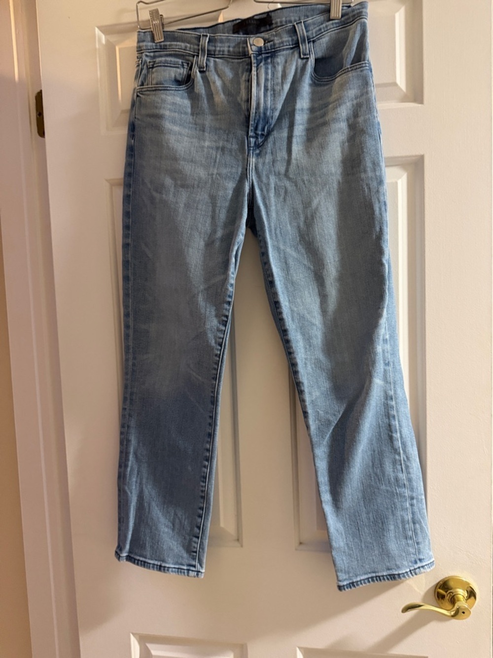 J Brand Light Blue Straight-Leg Jeans